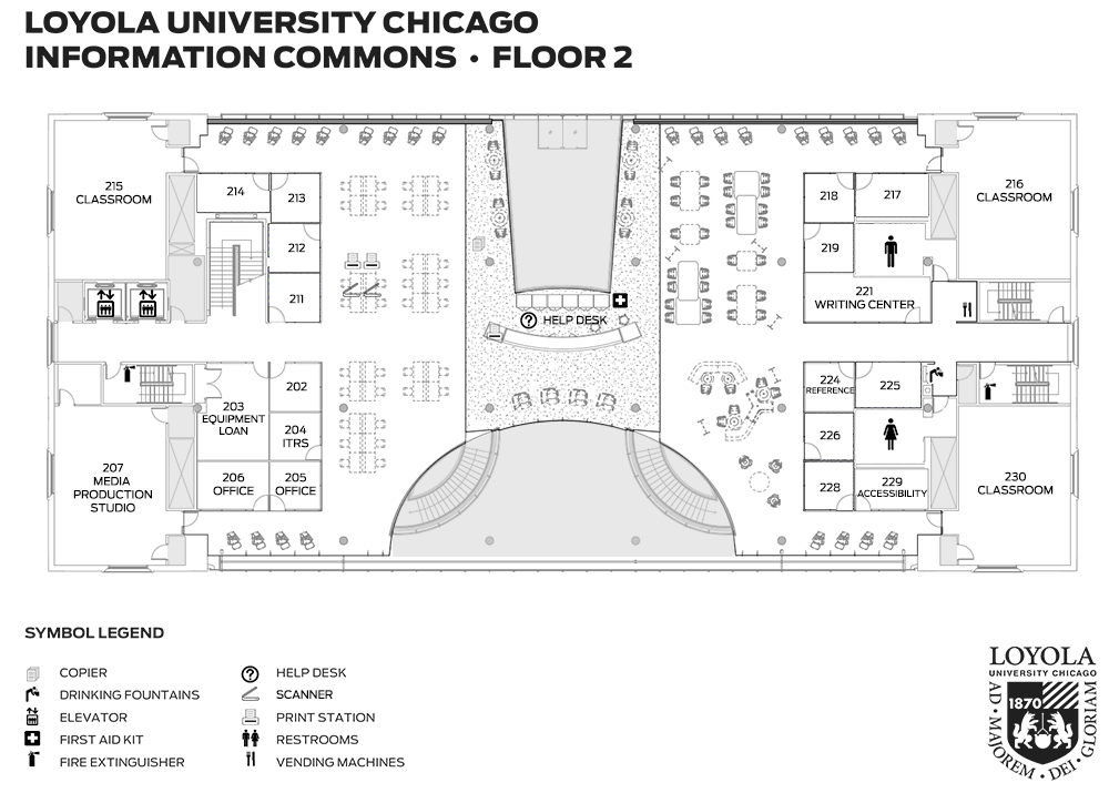 Information Commons 2nd floor map